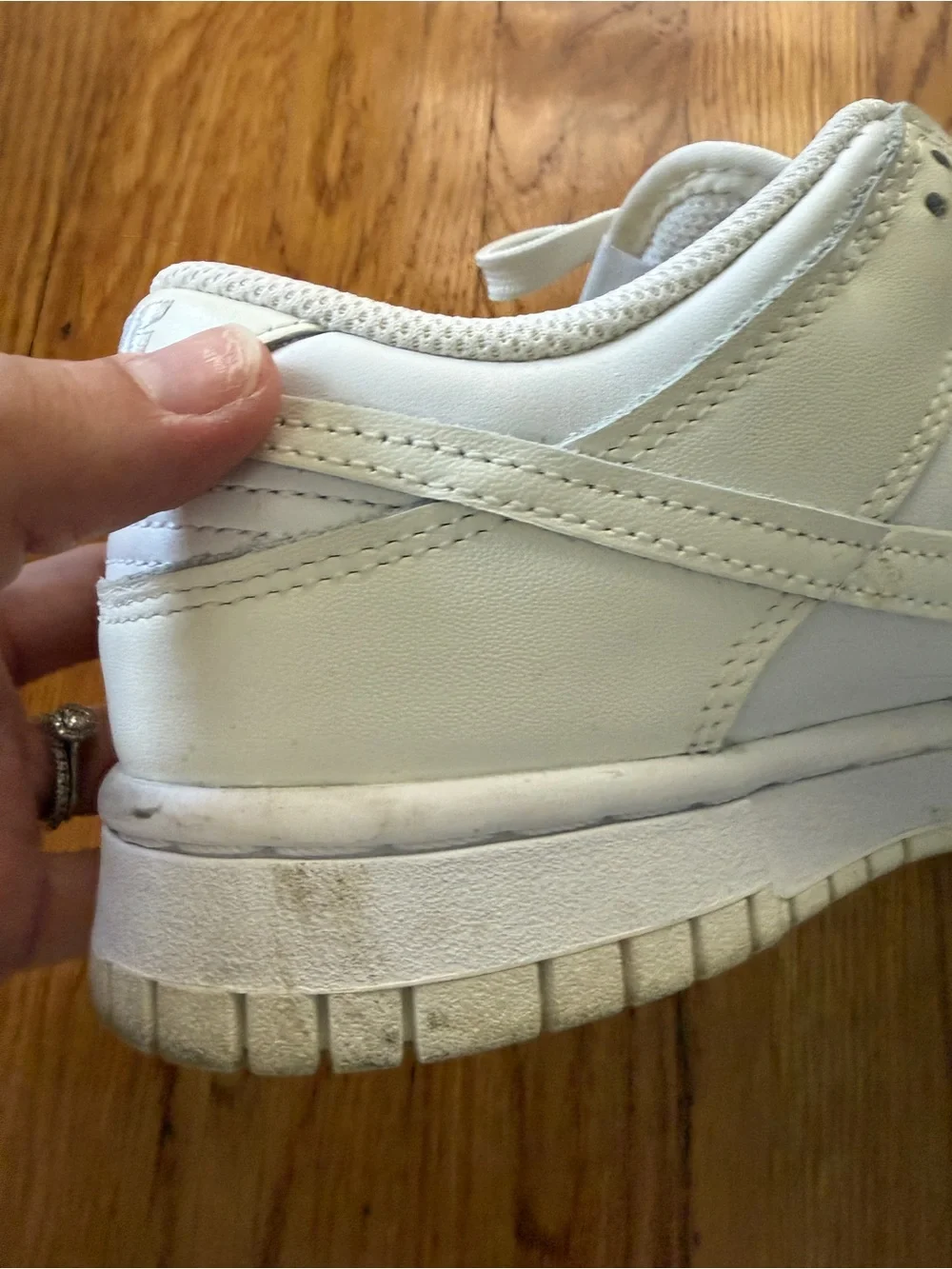 Nike White/Yellow Cream Dunk Sneakers